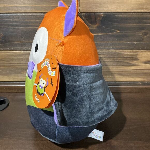 NWT New Squishmallows Official Kellytoy Plush 8 inch Bright Owl Dracula Ellette - Picture 8 of 8